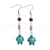 Synthetic Turquoise Dangle Earrings EJEW-JE02976-2