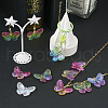  18Pcs 9 Colors Transparent Resin Pendants RESI-TA0002-03-8