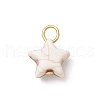 Crackle Opaque Acrylic Pendants PALLOY-JF03924-02-3