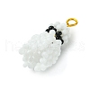 Glass Seed Beaded Badminton Pendants PALLOY-MZ00510-3