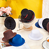  8Pcs 4 Colors Terry Fabric Mini Hat Fascinator Base AJEW-NB0005-99-4