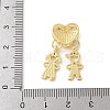 Brass Micro Pave Cubic Zirconia Pendants KK-P294-22G-3