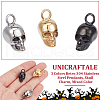 Unicraftale 6Pcs 3 Colors Retro 304 Stainless Steel Pendants STAS-UN0060-21-5