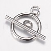 304 Stainless Steel Toggle Clasps X-STAS-G071-36P-2