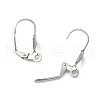 304 Stainless Steel Leverback Earring Findings X-STAS-E007-2-2