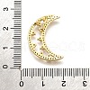 Brass Micro Pave Cubic Zirconia Pendants KK-K4001-25G-3