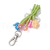Mother's Day Bouquet Glass Seed Beaded Pendant Decoration HJEW-JM02561-02-4