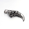 Vintage 304 Stainless Steel Dragon Tusk Big Pendants STAS-F011-36A-2