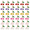 60Pcs 6 Colors Alloy Enamel Charms FIND-TA0002-31-3