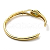 Green Cubic Zirconia Snake Hinged Bangle BJEW-B054-12G-2