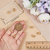 Beebeecraft 10Pcs Brass Micro Pave Cubic Zirconia Cup Pearl Peg Bails Pin Pendants KK-BBC0008-98-3