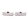 Tarnish Resistant 304 Stainless Steel Ribbon Crimp Ends STAS-P249-29B-P-1
