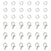 Zinc Alloy Lobster Claw Clasps FIND-FS0002-40P-1