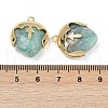 Natural Amazonite Faceted Pendants G-K347-09G-04-3