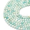 Natural Flower Amazonite Beads Strands G-A260-A51-01-3