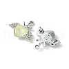 UV Plating Alloy Mixed Color Glass Rhinestone Pendants FIND-B039-08P-2