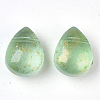 Transparent Spray Painted Glass Beads GLAA-T017-01-A01-2