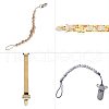 Metal Iron Baby Pacifier Clips AJEW-PH0016-01AB-6