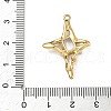 304 Stainless Steel Pave Cubic Zirconia Pendants STAS-U054-03G-3