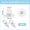 Beebeecraft 30Pcs Silicone Ear Nuts FIND-BBC0002-29P-2