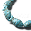 Synthetic Turquoise Dyed Beads Strands G-E594-18-3