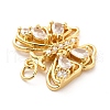 Rack Plating Brass Cubic Zirconia Pendants KK-K270-15G-4