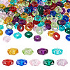 Mega Pet 180Pcs 9 Colors Transparent Resin European Beads RPDL-MP0001-02-10