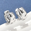 Brass Hoop Earrings EJEW-D320-19P-1