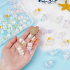 AHADERMAKER 36Pcs 6 Colors Luminous Plastic Pendants KY-GA0001-22-3