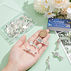 SUNNYCLUE 30Pcs Iron Alligator Hair Clip Findings IFIN-SC0001-70-3