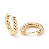 Brass Twist Rope Hoop Earrings for Women X-EJEW-A083-17G-2