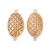 Brass Hollow Connector Charms KK-G532-13G-1