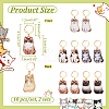 10Pcs 5 Style Cat Alloy Enamel Pendant Locking Stitch Markers HJEW-AB00138-2