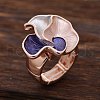 Zinc Alloy & Enamel Finger Rings for Women FS-WG84CD9-03-1