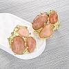 Natural Quartz Cuff Rings RJEW-M076-06G-5