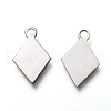 Non-Tarnish 201 Stainless Steel Charms STAS-O134-06P-2