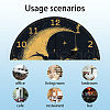 MDF Printed Wall Clock HJEW-WH0058-029-3
