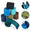 Beadthoven 6 Rolls 6 Colors Burlap & Linen Ribbon OCOR-BT0001-03-4