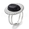 Ion Plating(IP) 304 Stainless Steel Ring RJEW-B059-03P-02-1