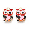 Alloy Enamel Pendants ENAM-T022-28-1