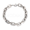 304 Stainless Steel Link Chain Bracelets for Women Men BJEW-R018-17P-4