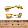 Rack Plating Brass Teardrop Stud Earrings for Women EJEW-Z019-08G-3