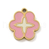 316 Surgical Stainless Steel Enamel Charms STAS-M073-33A-01G-1-1