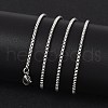 Tarnish Resistant 304 Stainless Steel Venetian Chain Necklace Making STAS-A028-N032P-4