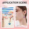 24Pcs 6 Colors Alloy Enamel Pendant Decorations HJEW-SC00046-5