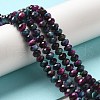 Natural Rainbow Tiger Eye Beads Strands G-NH0002-D02-02-2