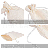 Burlap Packing Pouches Drawstring Bags ABAG-BC0001-07A-9x12-3