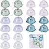 SUNNYCLUE 20PCS 5Colors Glass Bead Cone for Wind Chimes Making GLAA-SC0001-95-1