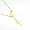 Simple and Stylish Stainless Steel Lariat Necklaces WC5409-11-1