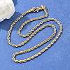 304 Stainless Steel Rope Chain Necklaces NJEW-F226-03G-05-5